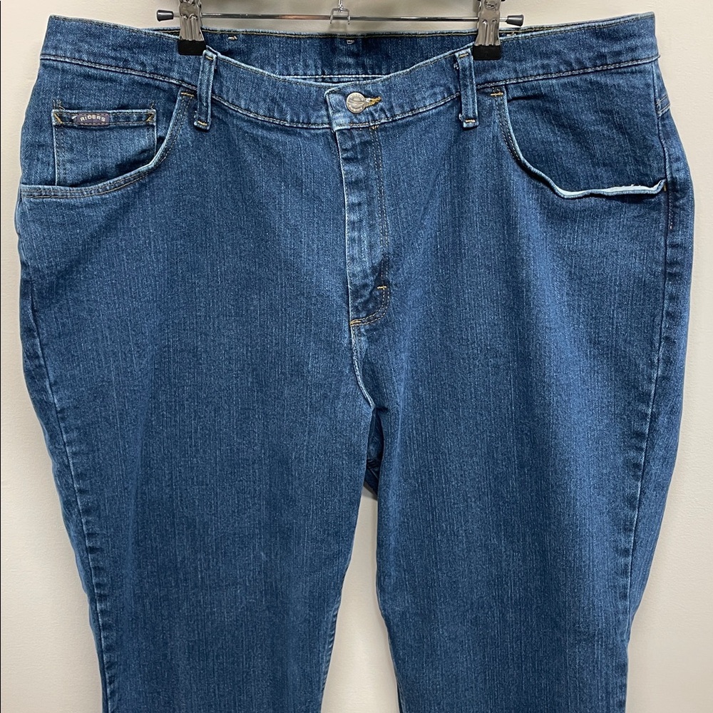 Riders By Lee Dark Wash Denim Jeans 157226H Size 22W - Picture 2 of 15